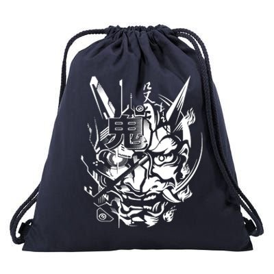 Retro Japanese Samurai Drawstring Bag