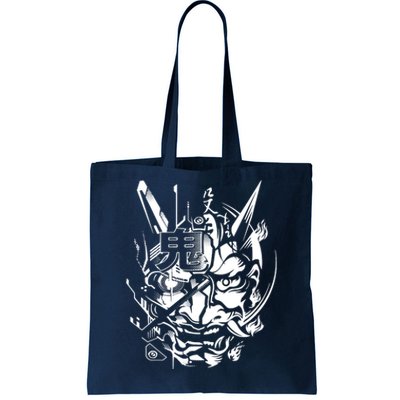 Retro Japanese Samurai Tote Bag