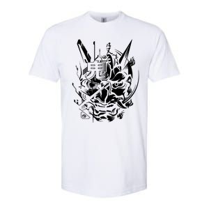 Retro Japanese Samurai Softstyle® CVC T-Shirt