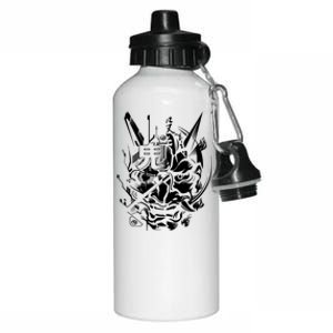 Retro Japanese Samurai Aluminum Water Bottle