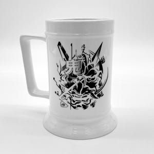 Retro Japanese Samurai Beer Stein