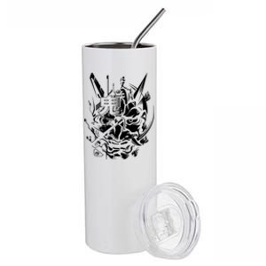 Retro Japanese Samurai Stainless Steel Tumbler