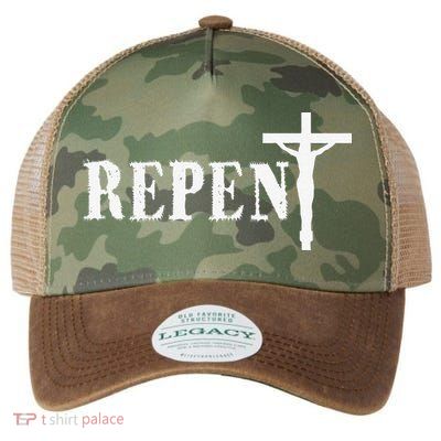 Repent Jesus Saves Religious Gift Legacy Tie Dye Trucker Hat