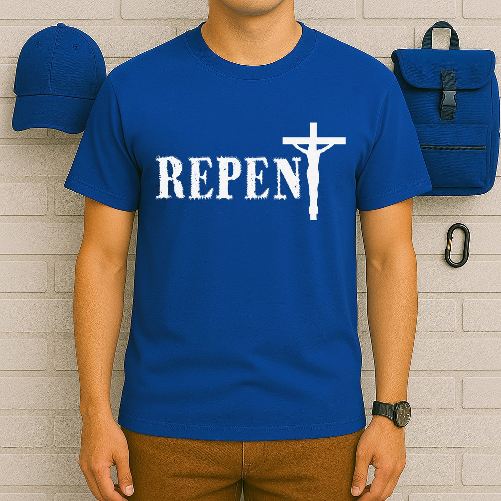 Repent Jesus Saves Religious Gift T-Shirt
