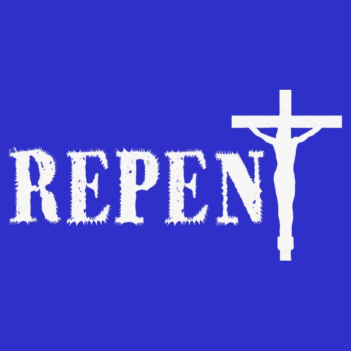 Repent Jesus Saves Religious Gift 16 in Basic Backpack