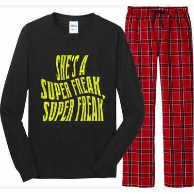 Rick James Super Freak Halloween Lyrics Long Sleeve Pajama Set