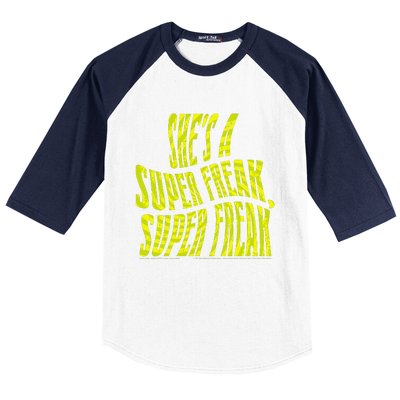 Rick James Super Freak Halloween Lyrics Baseball Sleeve Shirt