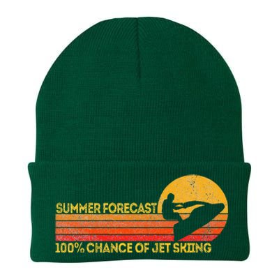 Retro Jet Ski 100 Chance Of Jetskiing Jet Skier Vintage Knit Cap Winter Beanie