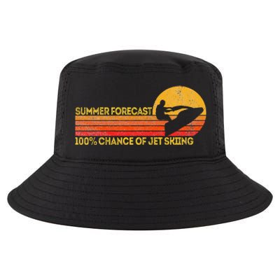 Retro Jet Ski 100 Chance Of Jetskiing Jet Skier Vintage Cool Comfort Performance Bucket Hat