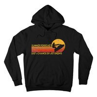 Retro Jet Ski 100 Chance Of Jetskiing Jet Skier Vintage Hoodie