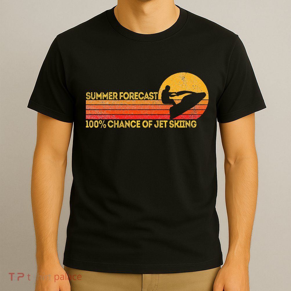 Retro Jet Ski 100 Chance Of Jetskiing Jet Skier Vintage T-Shirt