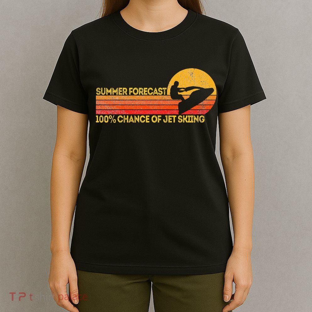Retro Jet Ski 100 Chance Of Jetskiing Jet Skier Vintage T-Shirt