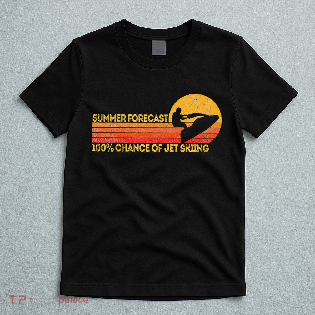 Retro Jet Ski 100 Chance Of Jetskiing Jet Skier Vintage T-Shirt