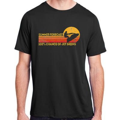 Retro Jet Ski 100 Chance Of Jetskiing Jet Skier Vintage Adult ChromaSoft Performance T-Shirt