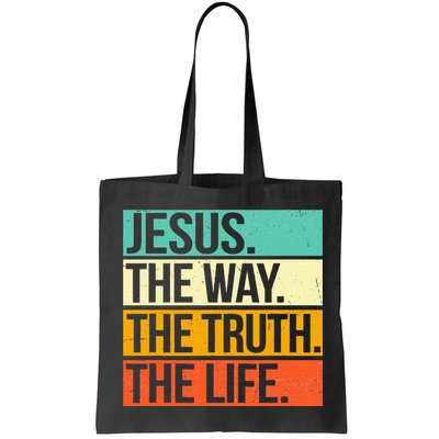 Retro Jesus The Way Truth Life Christian Bible Prayer Bag