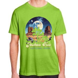 Retro Joshua Tree National Park Night Camping Hiking Adult ChromaSoft Performance T-Shirt