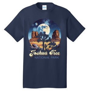 Retro Joshua Tree National Park Night Camping Hiking Tall T-Shirt