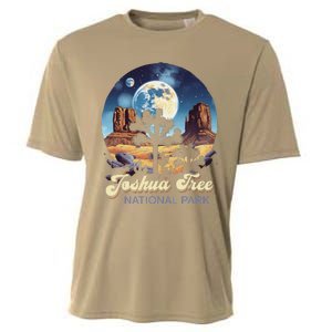 Retro Joshua Tree National Park Night Camping Hiking Cooling Performance Crew T-Shirt