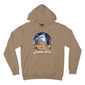 Retro Joshua Tree National Park Night Camping Hiking Hoodie