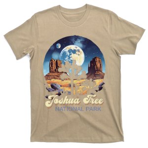 Retro Joshua Tree National Park Night Camping Hiking T-Shirt