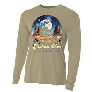 Retro Joshua Tree National Park Night Camping Hiking Cooling Performance Long Sleeve Crew