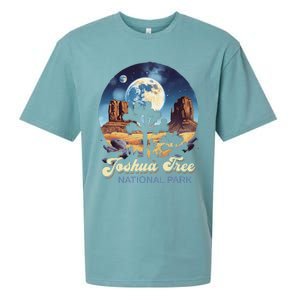 Retro Joshua Tree National Park Night Camping Hiking Sueded Cloud Jersey T-Shirt