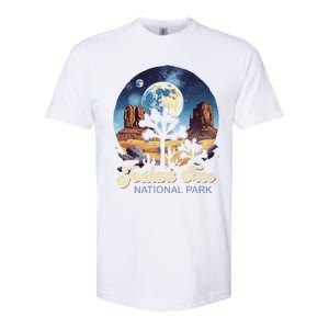 Retro Joshua Tree National Park Night Camping Hiking Softstyle CVC T-Shirt