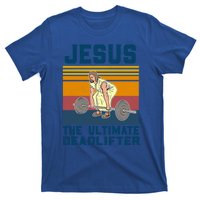 Retro Jesus The Ultimate Deadlifter Christian Gym Clothing Great Gift T-Shirt