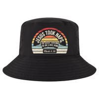 Retro Jesus Took Naps Mark 438 Christian Funny Faith Cool Comfort Performance Bucket Hat