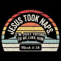 Retro Jesus Took Naps Mark 438 Christian Funny Faith Cooling Performance Crew T-Shirt