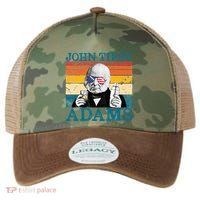 Retro John Tipsy Adams President John Quincy Adams July 4th Legacy Tie Dye Trucker Hat