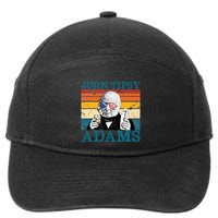 Retro John Tipsy Adams President John Quincy Adams July 4th 7-Panel Snapback Hat