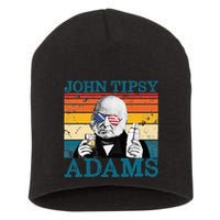 Retro John Tipsy Adams President John Quincy Adams July 4th Short Acrylic Beanie