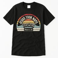 Retro Jesus Took Naps Mark 438 Christian Funny Faith Tall T-Shirt
