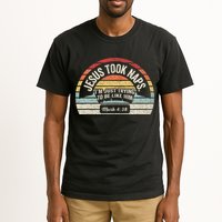 Retro Jesus Took Naps Mark 438 Christian Funny Faith Tall T-Shirt