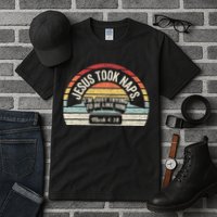 Retro Jesus Took Naps Mark 438 Christian Funny Faith Tall T-Shirt