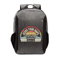 Retro Jesus Took Naps Mark 438 Christian Funny Faith Vector Backpack