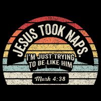 Retro Jesus Took Naps Mark 438 Christian Funny Faith Cooling Performance Crew T-Shirt