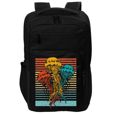 Retro Jellyfish – Vintage Scuba Diving Ocean Animal Impact Tech Backpack