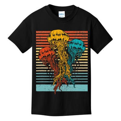 Retro Jellyfish – Vintage Scuba Diving Ocean Animal Kids T-Shirt