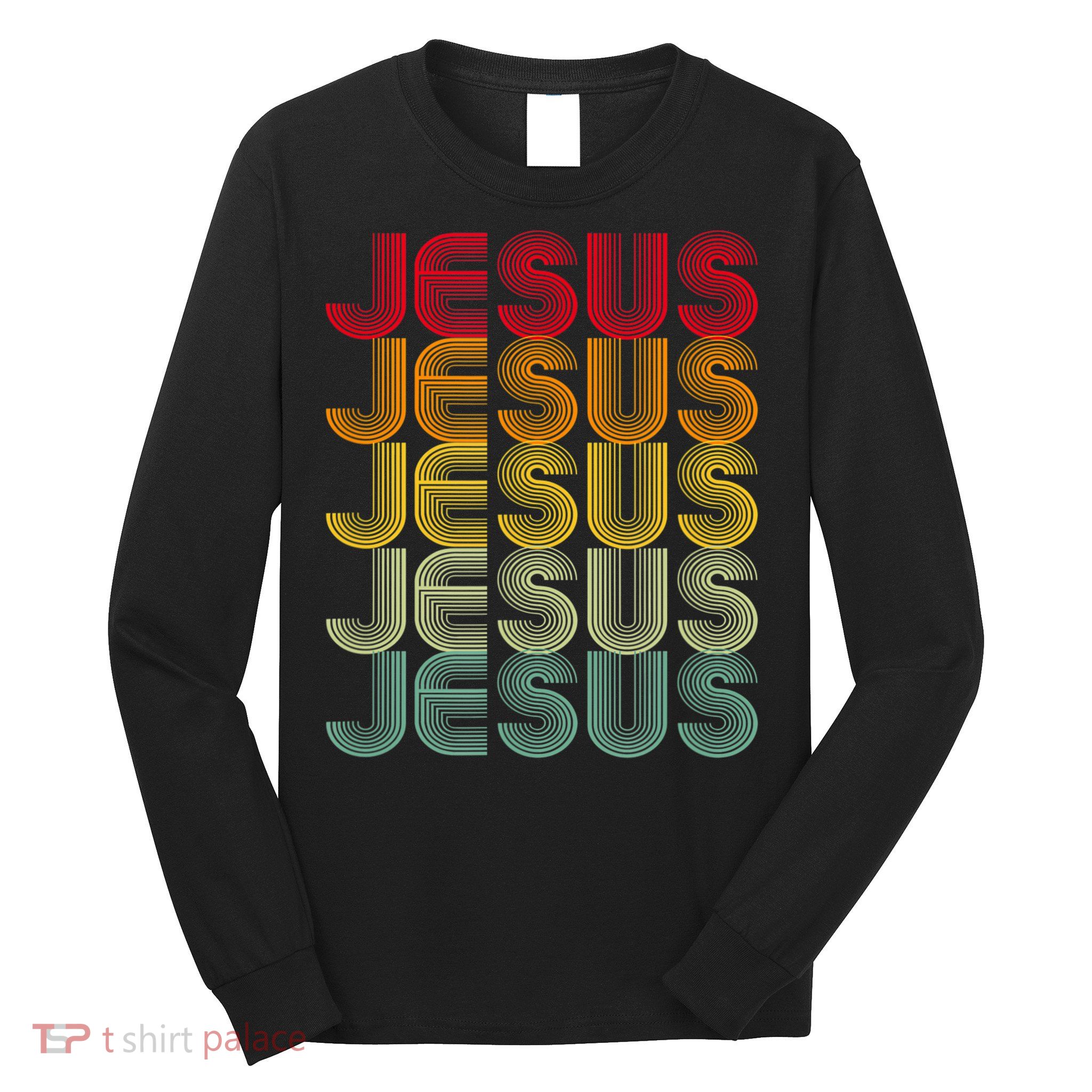 Retro Jesus Vintage Christian Faith Long Sleeve Shirt