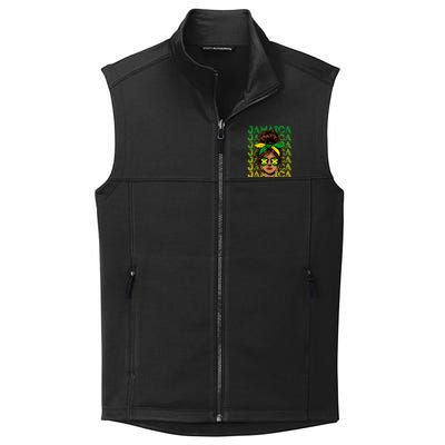 Retro Jamaica Women Messy Bun Jamaican Women Flag Collective Smooth Fleece Vest