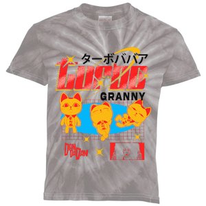 Ripple J.U.N.C.T.I.O.N X Dan Da Dan Turbo Granny Ghost Alien Anime Kids Tie-Dye T-Shirt