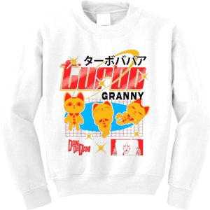 Ripple J.U.N.C.T.I.O.N X Dan Da Dan Turbo Granny Ghost Alien Anime Kids Sweatshirt