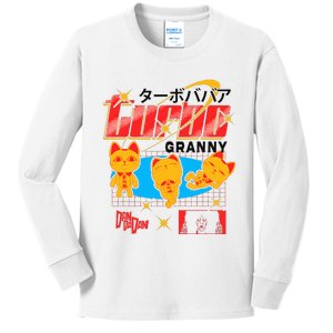 Ripple J.U.N.C.T.I.O.N X Dan Da Dan Turbo Granny Ghost Alien Anime Kids Long Sleeve Shirt