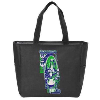 Ripple J X Ratchet & Clank Dr. Nefarious Kanji Zip Tote Bag