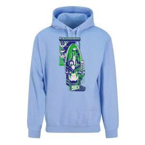 Ripple J X Ratchet & Clank Dr. Nefarious Kanji Unisex Surf Hoodie