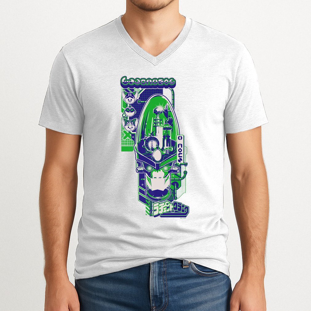 Ripple J X Ratchet & Clank Dr. Nefarious Kanji V-Neck T-Shirt