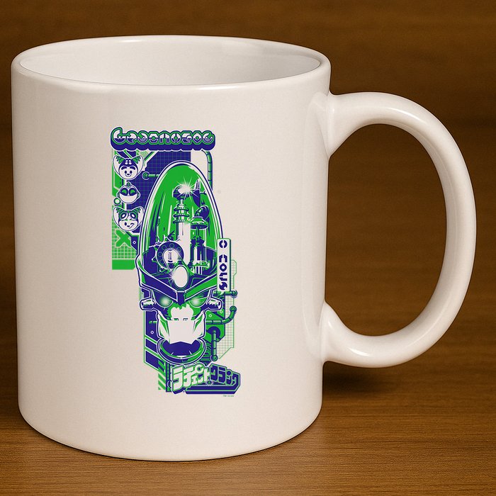 Ripple J X Ratchet & Clank Dr. Nefarious Kanji 11oz C Handle Ceramic Mug