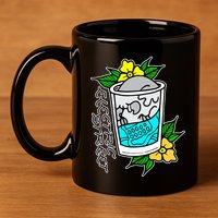 Refresh Kills American Traditional Tattoo 11oz C Handle Ceramic Mug